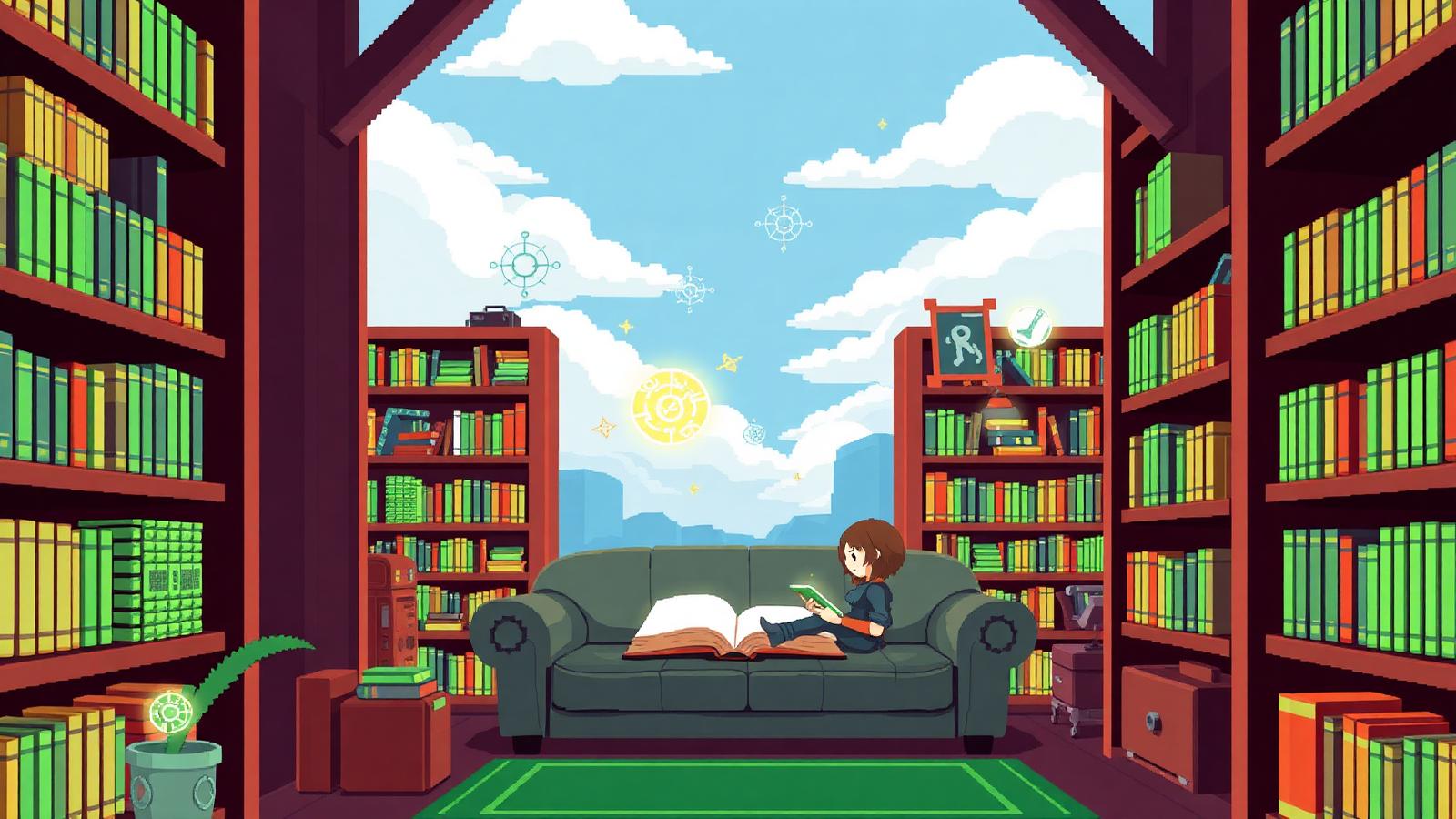 Sofa Ilmu — pixel-art preview